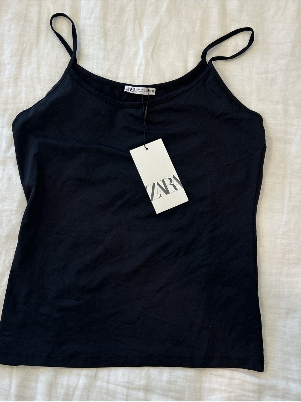 ZARA Black Slim Spaghetti Strap Camisole
